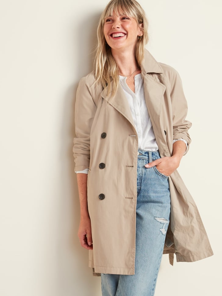 Water Resistant Trench Coat The Best Old Navy Clothes On Sale October 2020 Popsugar 