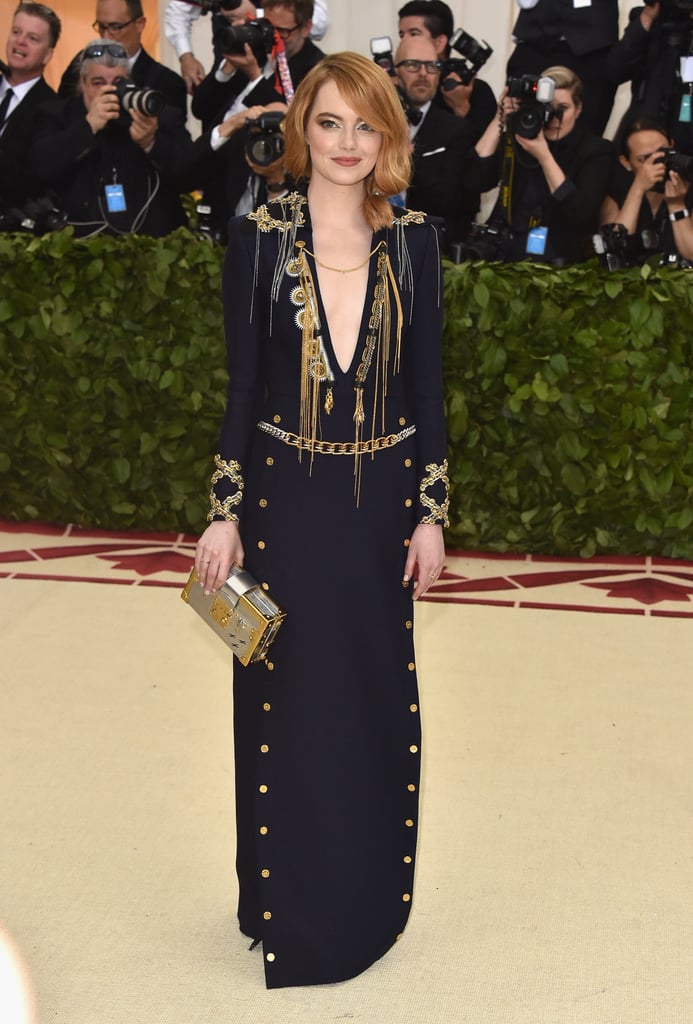 Emma Stone and Andrew Garfield at the 2018 Met Gala