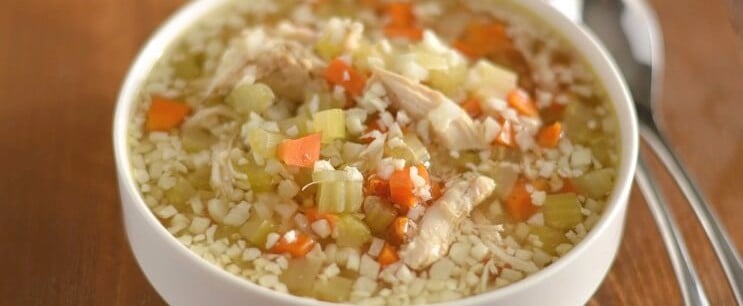 Chicken and Cauliflower Rice Soup