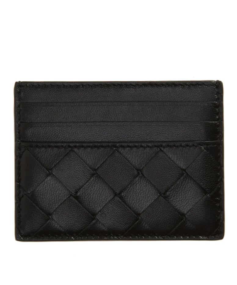 A Trendy Case: Bottega Veneta Intrecciato Leather Card Case