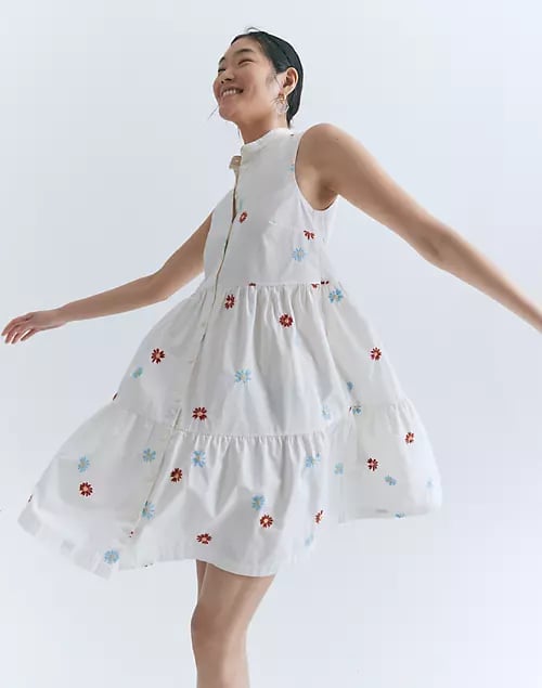 Madewell button cheap waist dress