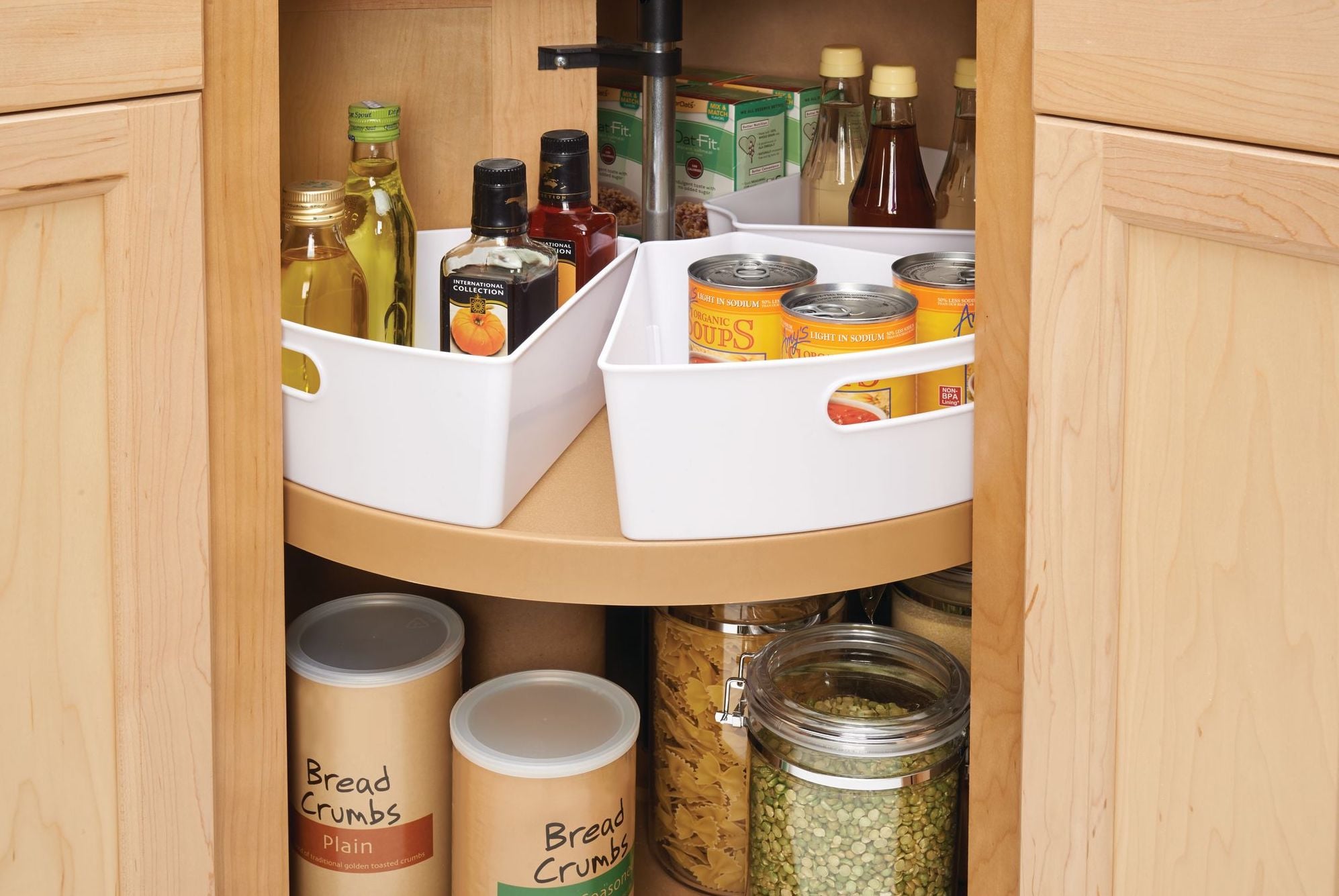 Interdesign Lazy Susan Kitchen Cabinet Organizer Storage Bins 99