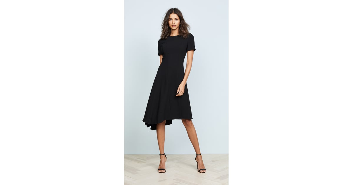 black halo olcay asymmetrical dress