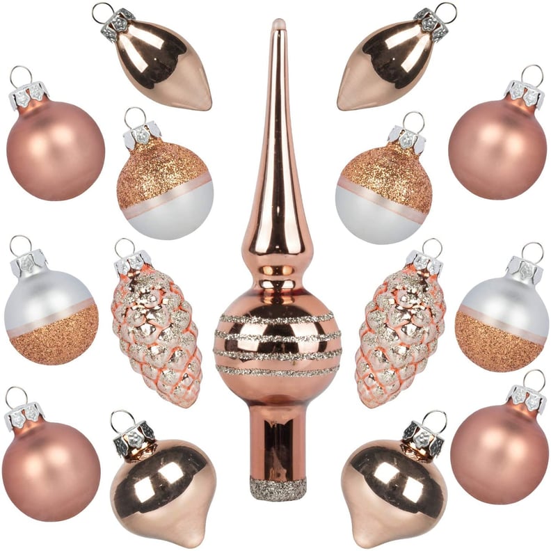 KINGYEE Miniature Ornaments and Tree Topper