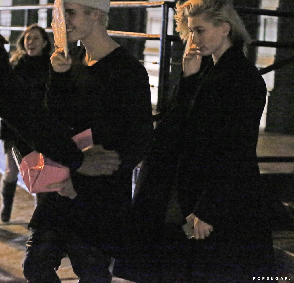 Justin Bieber was all smiles with Hailey Baldwin in NYC on Friday.