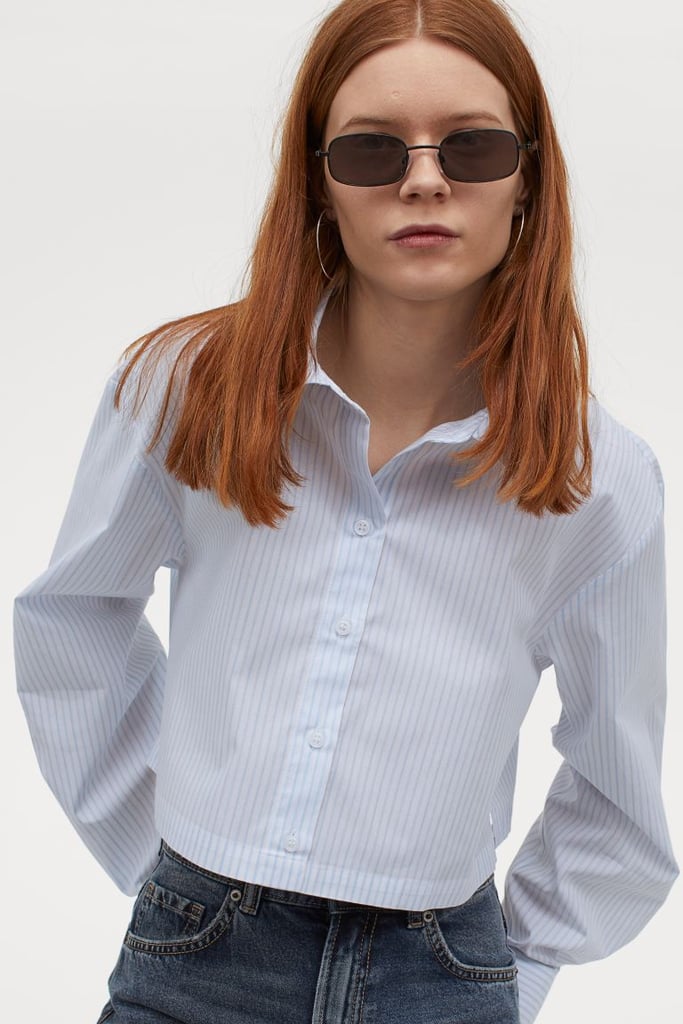 H&M Cotton Crop Shirt