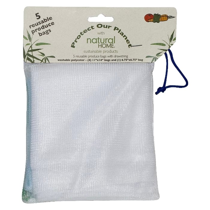Reusable Produce Bags: Natural Home Veggie Bags