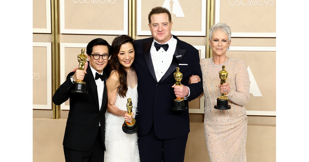 Jamie Lee Curtis and Michelle Yeoh at 2023 Oscars POPSUGAR Celebrity Photo 9