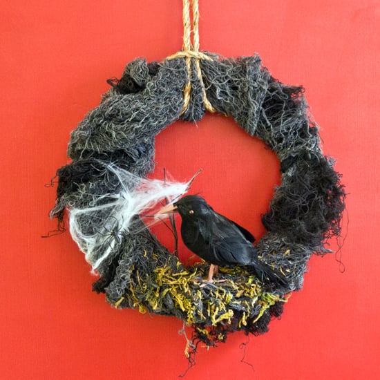 DIY Halloween Nevermore Wreath