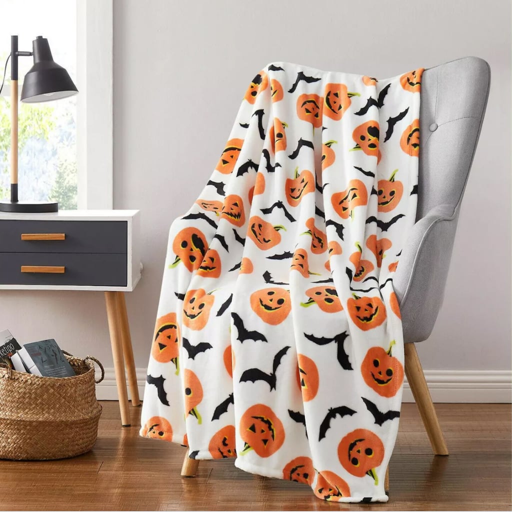 Halloween Chaud Canapé Fleece Throw utilisantun Orange Pumpkins All Over Bed utilisantun 