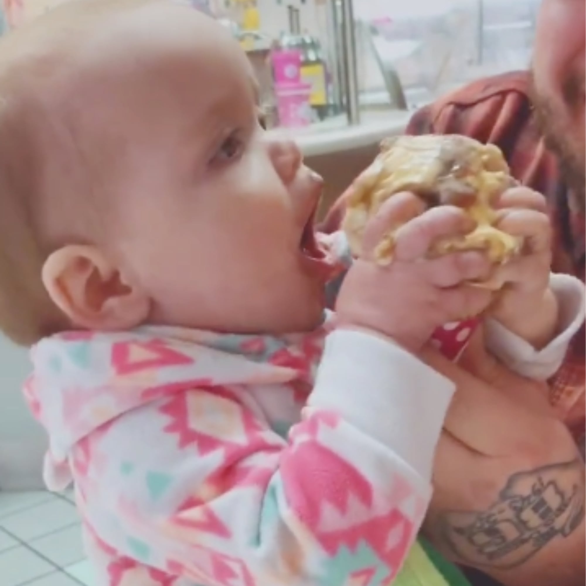 Baby S Reaction To Eating Ice Cream For First Time Video Popsugar Family