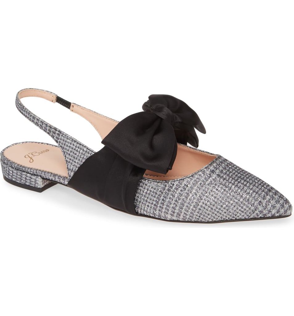 J.Crew Gwen Slingback Flats with Bows