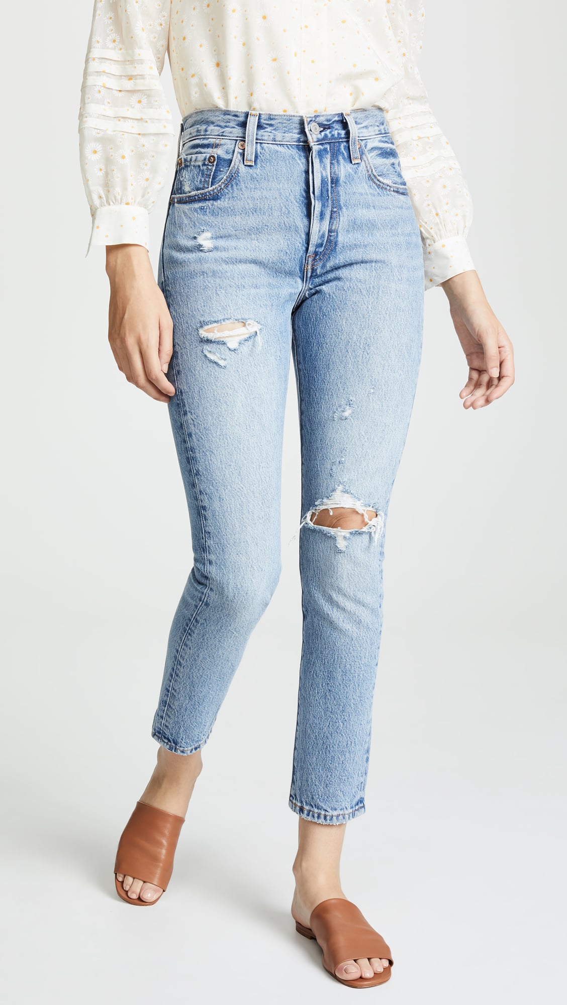 high waisted 501 jeans