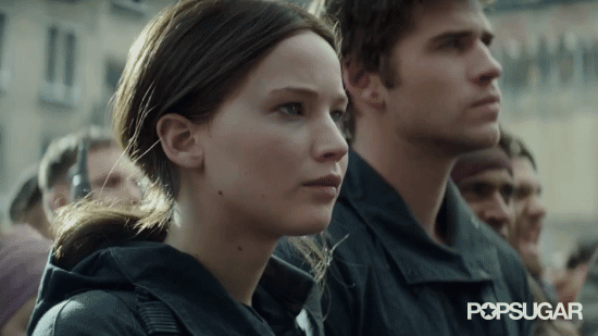 Katniss is all business.
