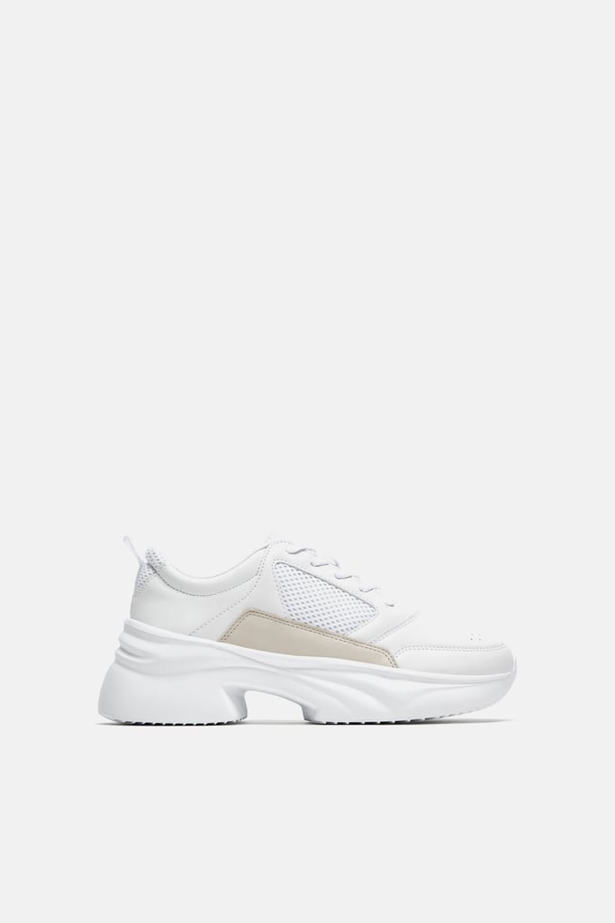 zara track sole sneakers