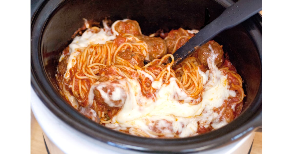 Slow Cooker Spaghetti and Meatballs Healthy Slow Cooker Recipes For