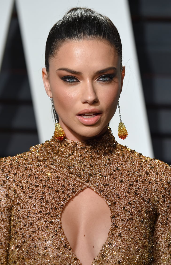 Adriana Lima Oscars 2017 Afterparty Hair and Makeup POPSUGAR Beauty