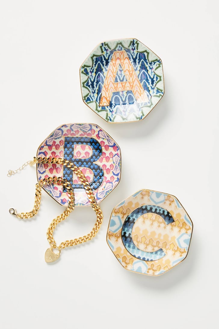 Chevron Monogram Trinket Dish Cute and Cheap Gifts Under 50 From Anthropologie POPSUGAR