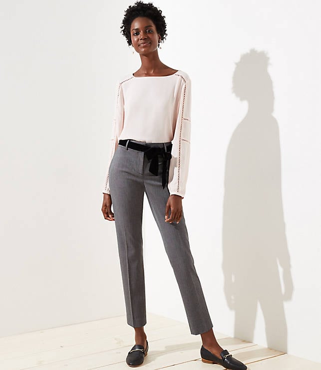Velvet Tie Waist Pants