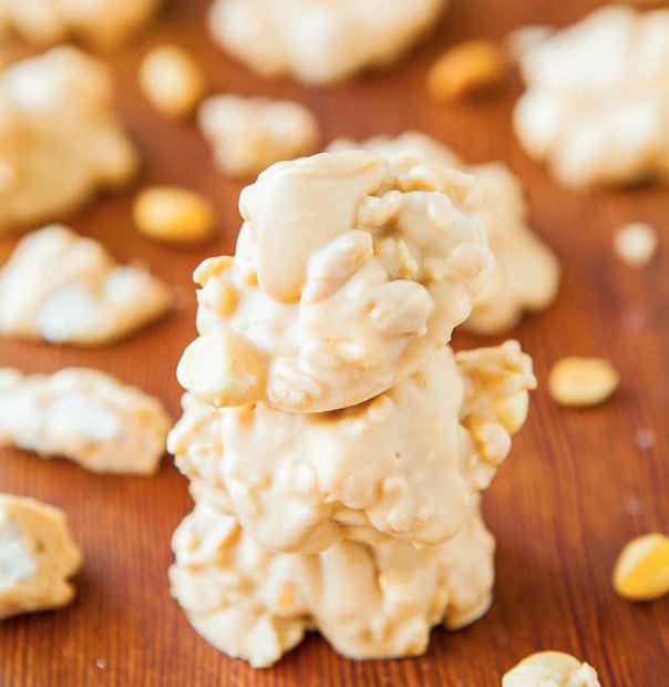 White Chocolate Peanut Butter Cookie Clusters