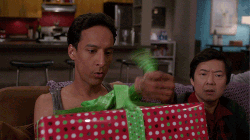 When she opens your presents.