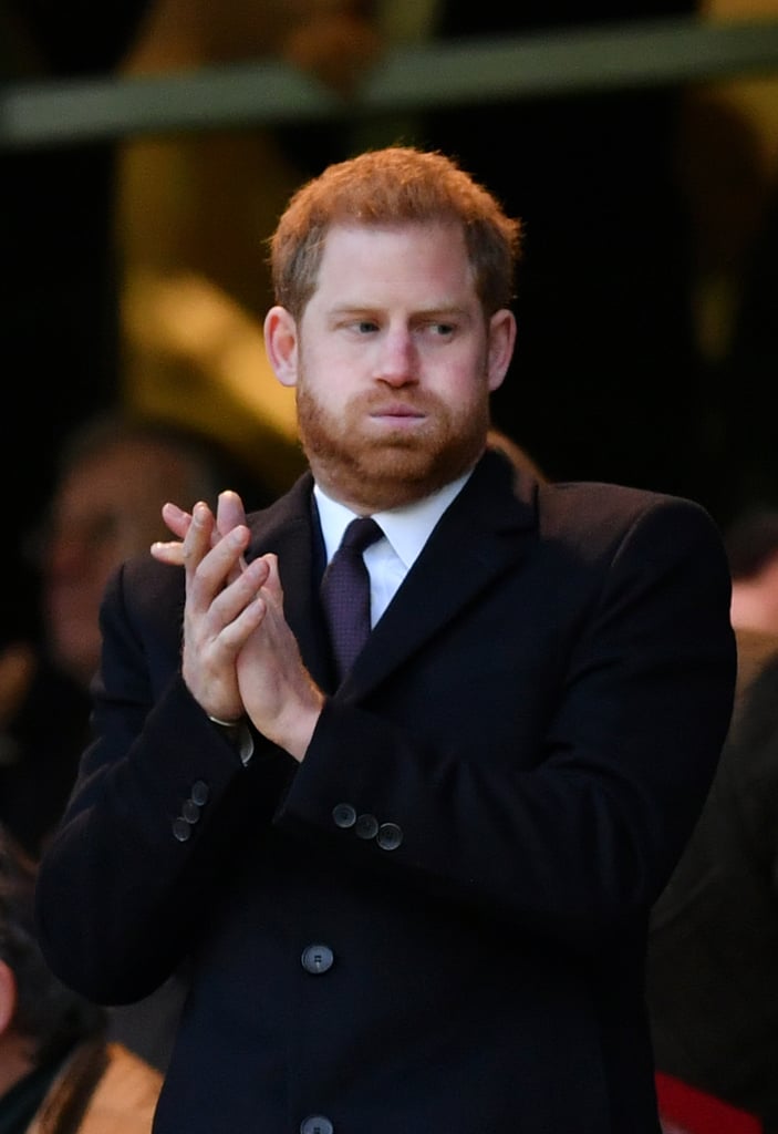 Prince Harry at Six Nations Rugby Match February 2019
