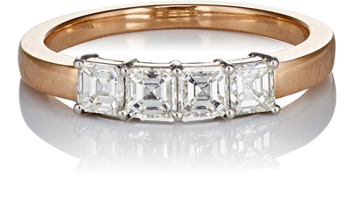 Irene Neuwirth Diamond Collection Asscher-Cut Diamond Ring-Colorless ($6,730)