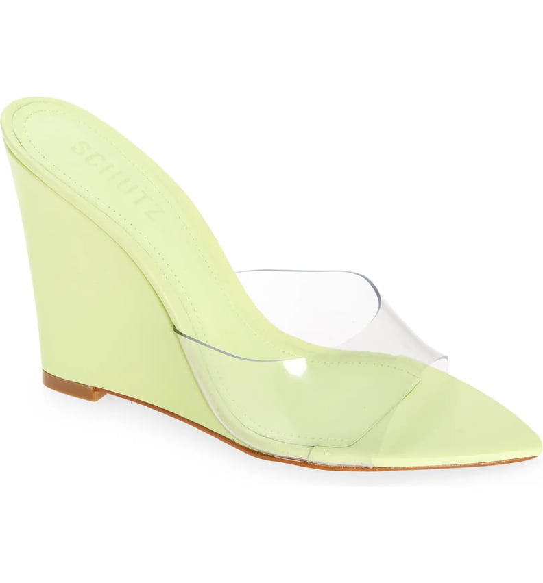 Bright Wedges: Schutz Lucimara Vinyl Wedge Sandal