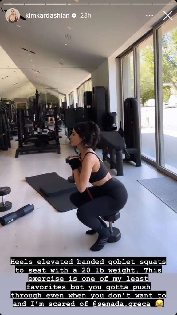 Kim Kardashian's Weightlifting Workout Routine