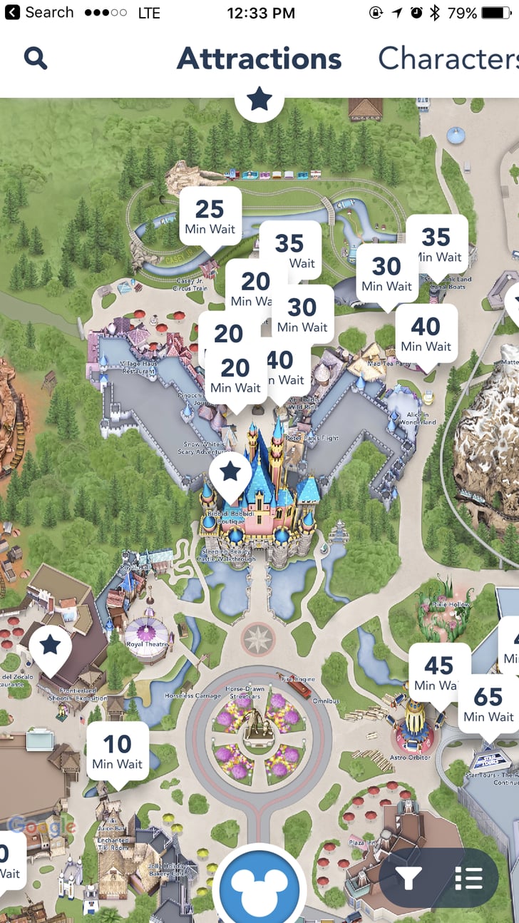 Use the free disneyland app to view wait times the best disneyland