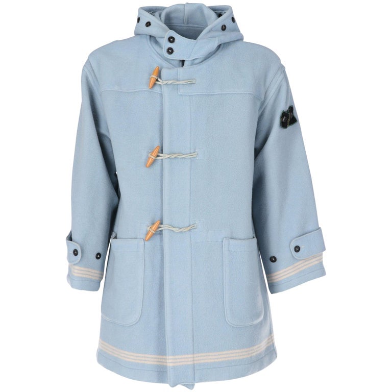 1990s Stone Island Light Blue Montgomery Coat