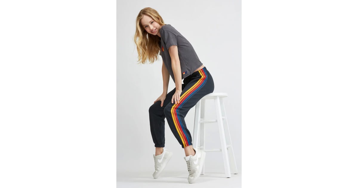 aviator nation cross stripe sweatpants