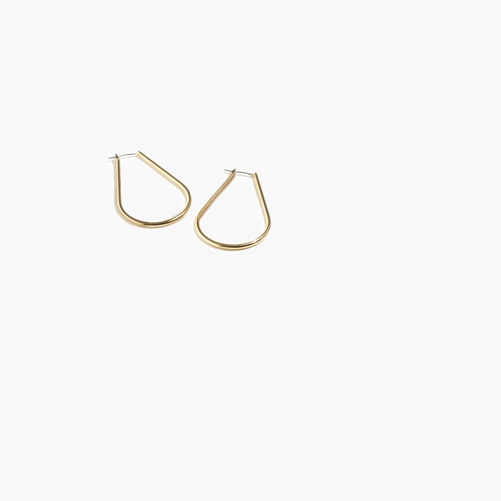 J.Crew Horseshoe Hoop Earrings (68) Good Luck Jewelry POPSUGAR