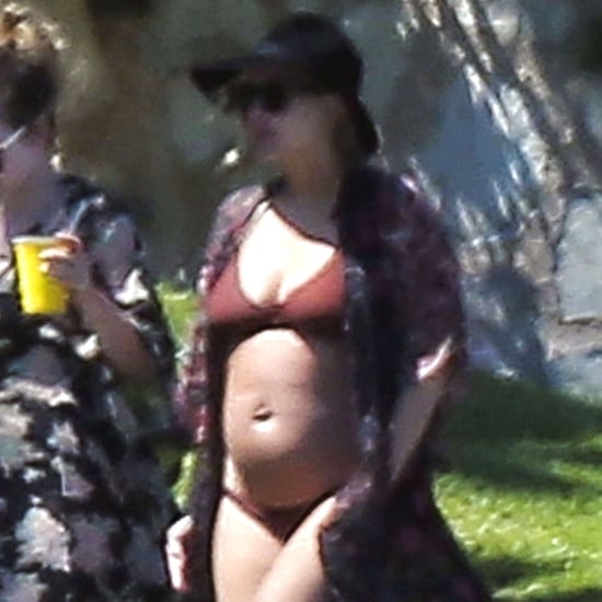 Pregnant Ashlee Simpson in a Bikini