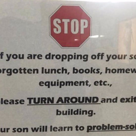 School Sign Urges Parents to Teach Kids to Problem-Solve