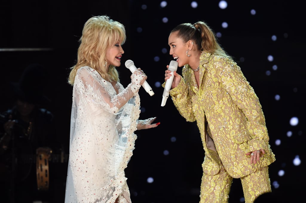 Pictured: Dolly Parton and Miley Cyrus