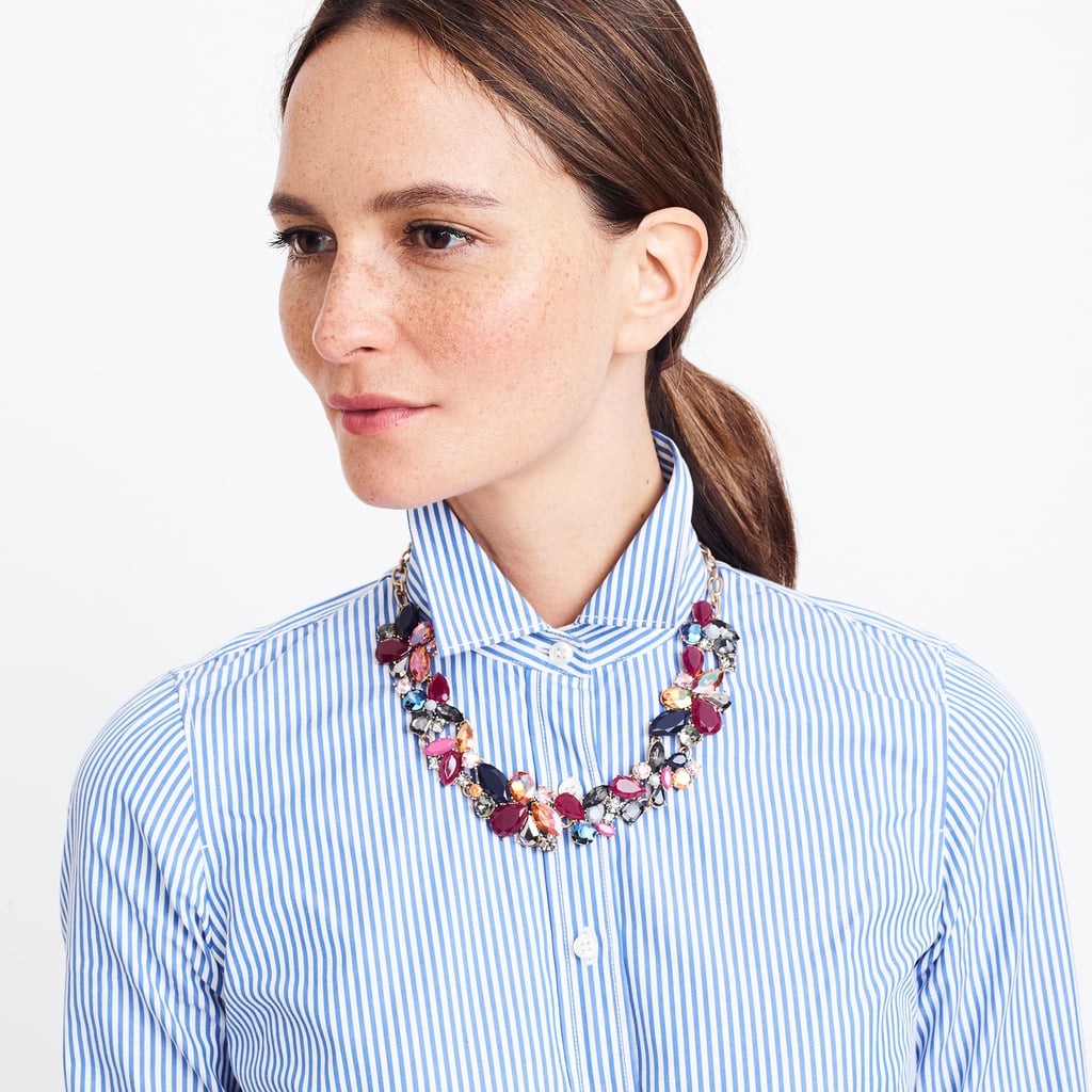 J.Crew Factory Dark Peony Necklace 
