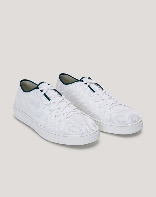 Fullup Infinity Cloud White Knit Sneaker in Ink