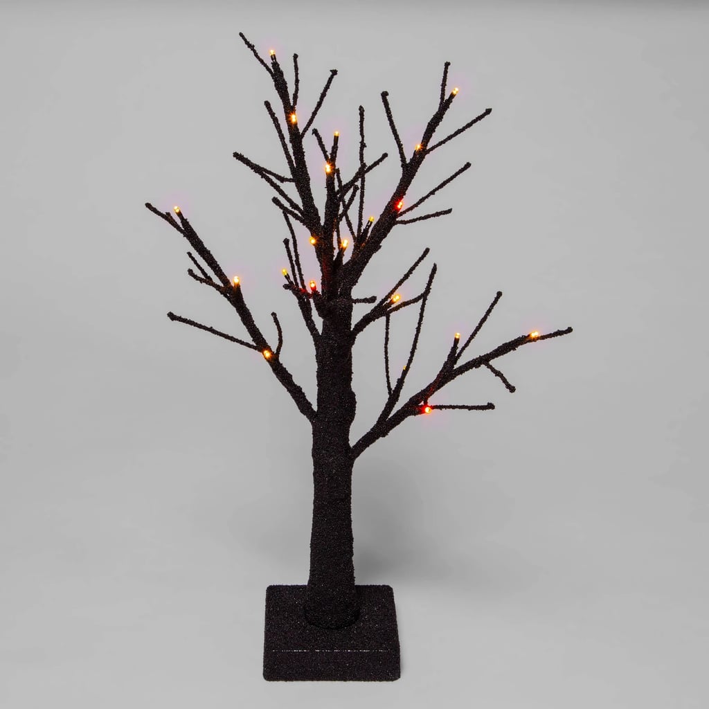 Halloween Light Up Tree
 Light Up LED Textured Branch Black Halloween Tree