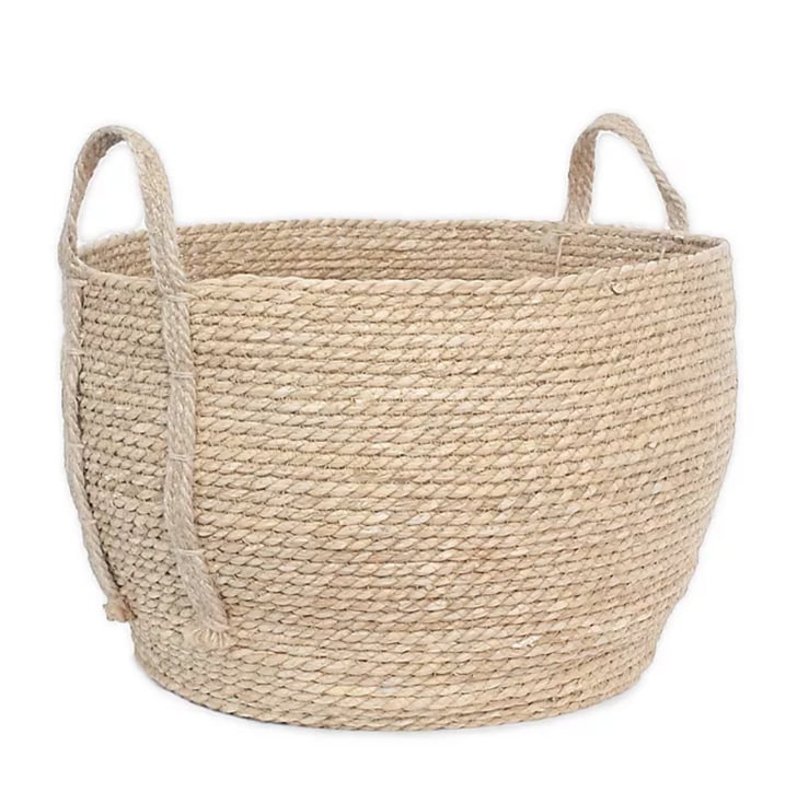 Blanket Storage Basket Taylor Madison Designs Large Round Rush Basket