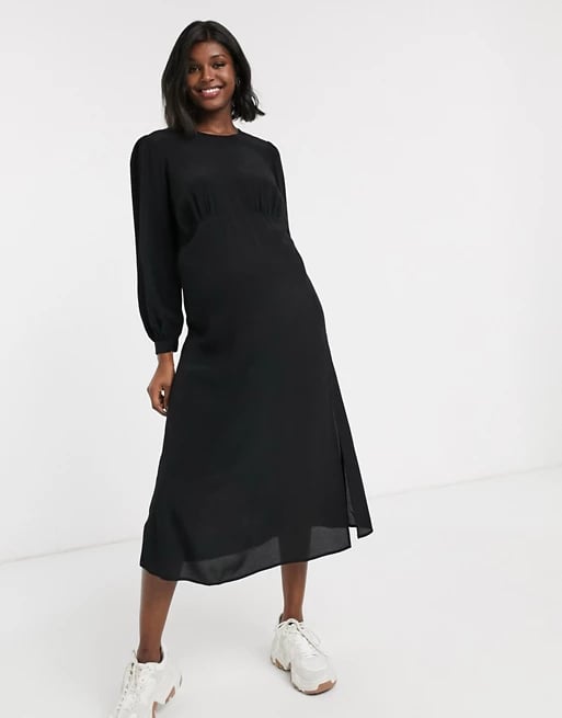 New Look Maternity Long Sleeve Midi Tea Dress