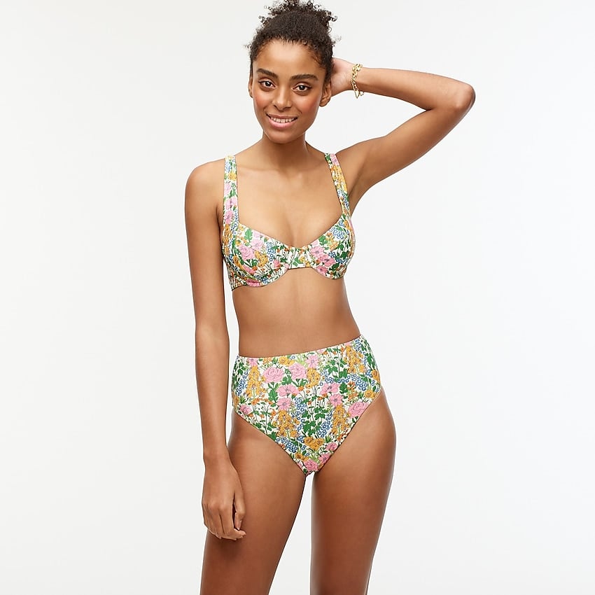 J.Crew Underwire Bikini Top in Liberty® Mini Floral Walk | It Looks Like Retro  Prints Are the Swimsuit Trend To Try This Summer | POPSUGAR Fashion UK  Photo 4