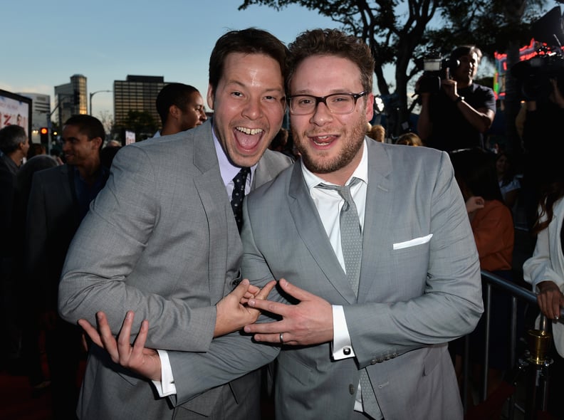 Ike Barinholtz and Seth Rogen got silly.