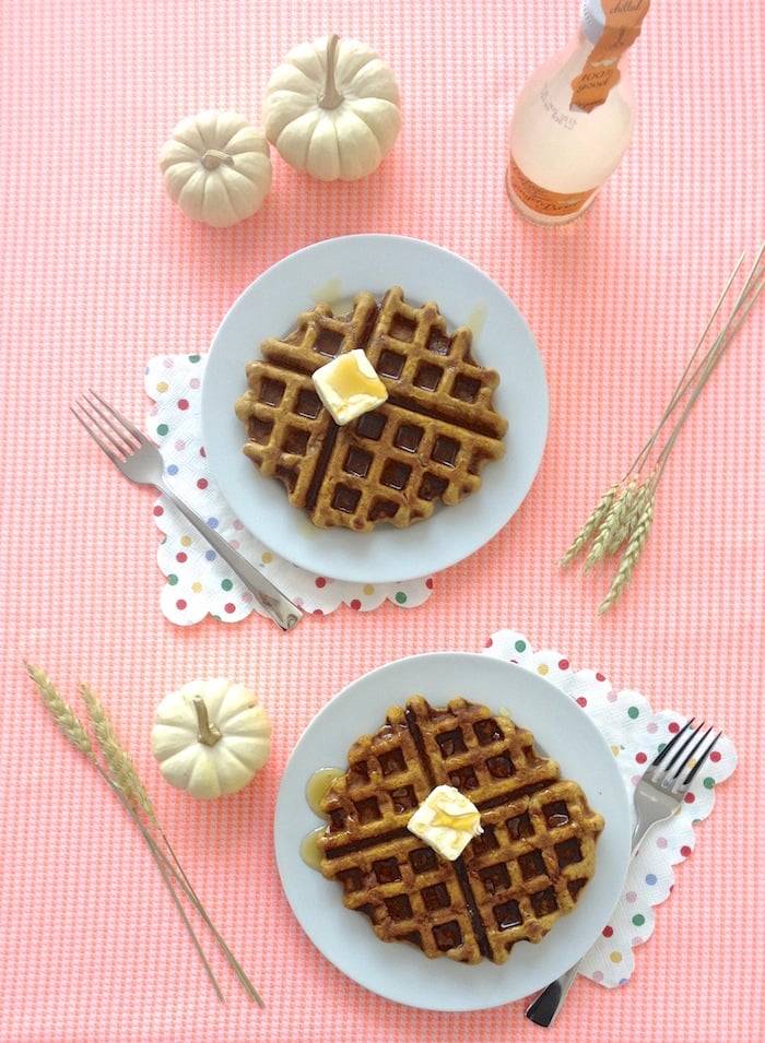 Pumpkin Spice Latte Waffles