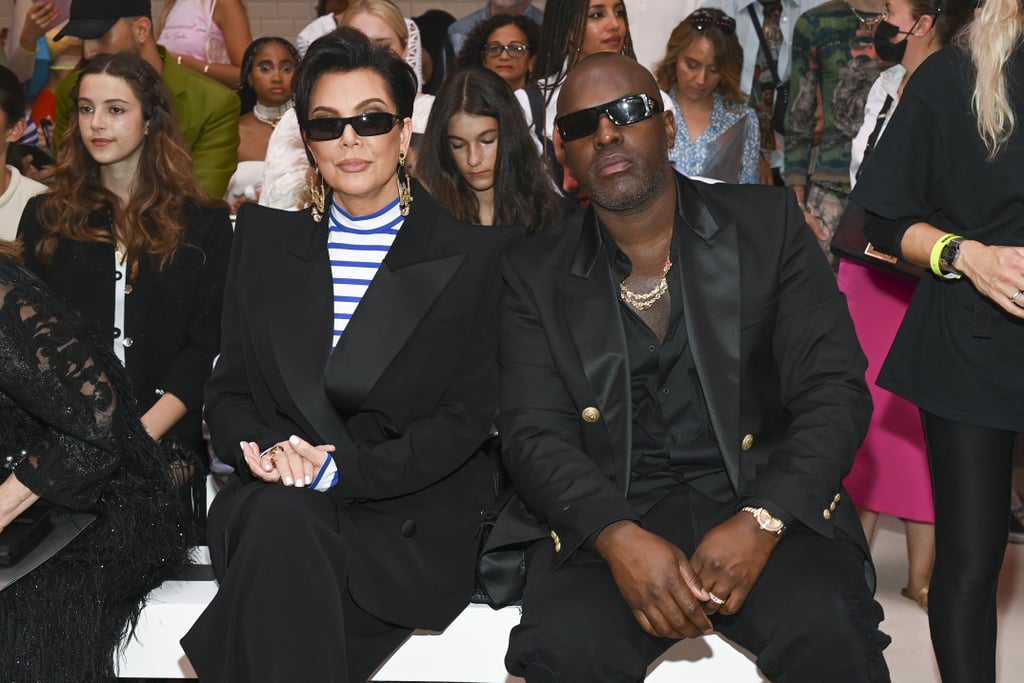 Kris Jenner and Corey Gamble at the Jean Paul Gaultier Fall 2022 Couture Show