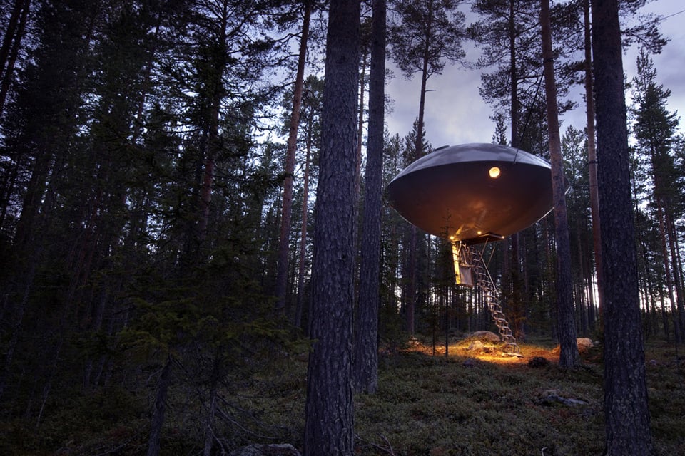 The UFO House, Treehotel, Sweden