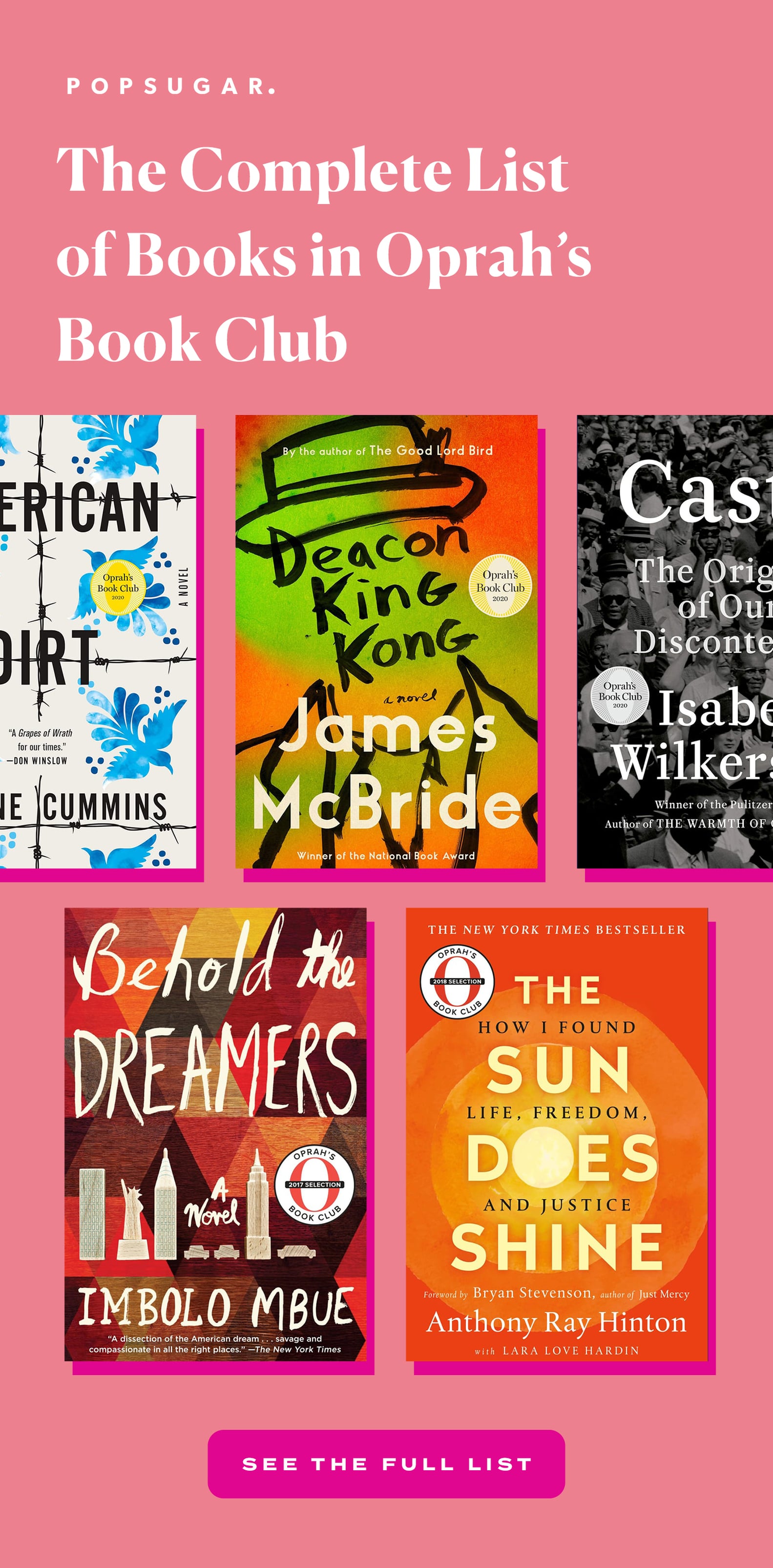 Oprah's Book Club List POPSUGAR Entertainment