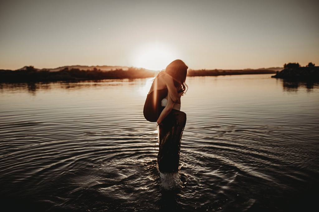 Sexy River Beach Engagement Photo Shoot