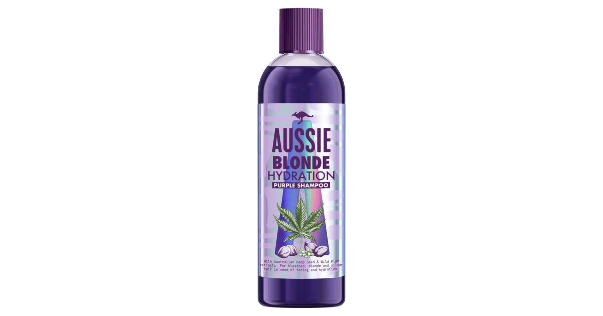 10. Aussie Blonde Hydration Purple Shampoo - wide 2