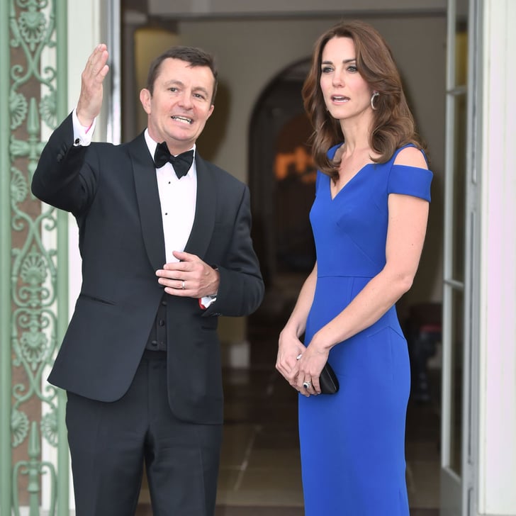 Kate Middleton S Blue Roland Mouret Dress June 2016 Popsugar Fashion